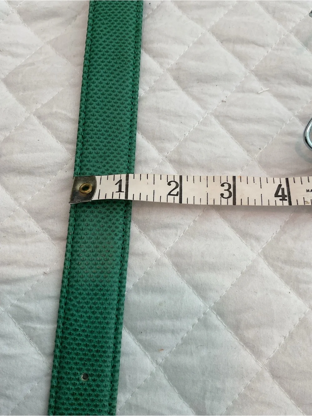 Vintage Carlisle Green textured Leather Belt  size XL